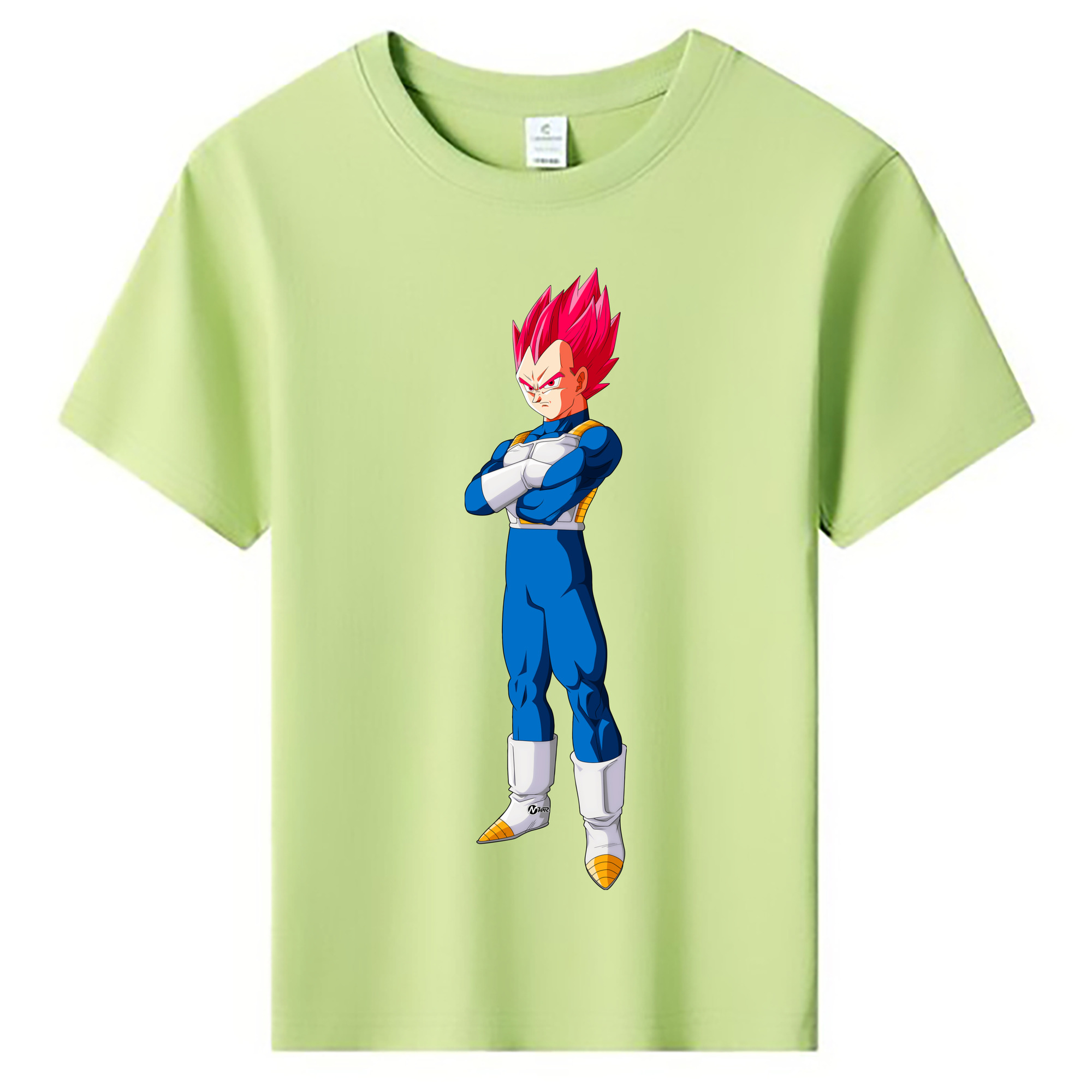 （画像用） ドラゴンボール ベジータ四世（Bejīta Yonsei）DRAGON BALL Vegeta IV 綿100％キッズTシャツ（フロントプリント）